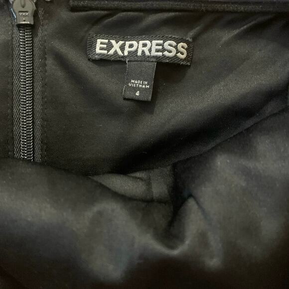 Express Black Strapless Floral Dress | Size 4 - Picture 10 of 10